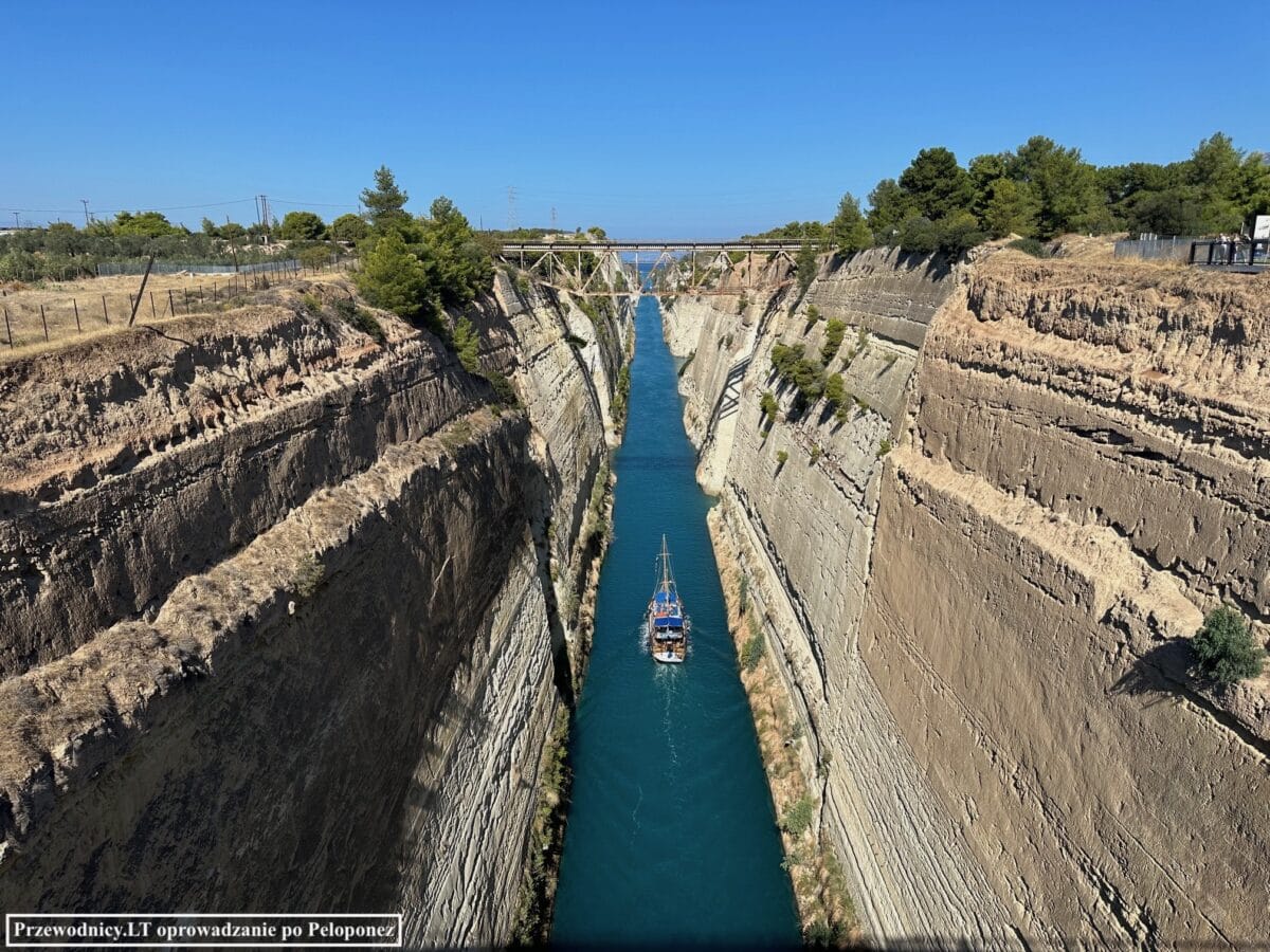 Kanał Koryncki Peloponez Grecja przewodnik wycieczka 1000x